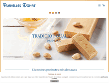 Tablet Screenshot of planellesdonat.com